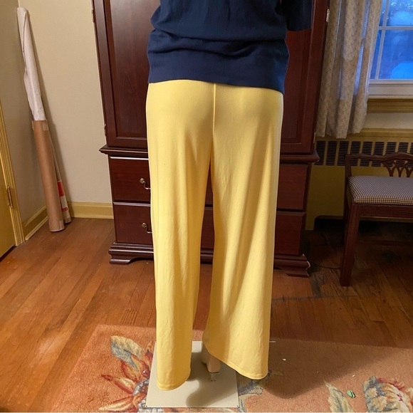 IMAN slacks in canary yellow with elastic waist and room in the boot. Soft sexy. - Picture 4 of 6